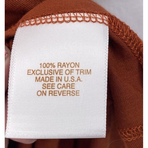 LaROK Cami Top M Rust Paprika Jersey Spaghetti Straps Camisole New - Picture 7 of 8